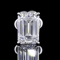 2.5 Carat Emerald Lab Grown Diamond Stud Earrings