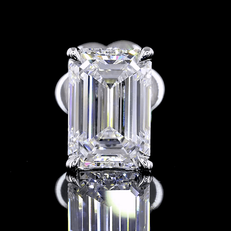 2.5 Carat Emerald Lab Grown Diamond Stud Earrings