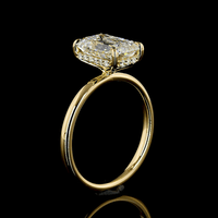 2.7 Carat Emerald Lab Grown Diamond Ring