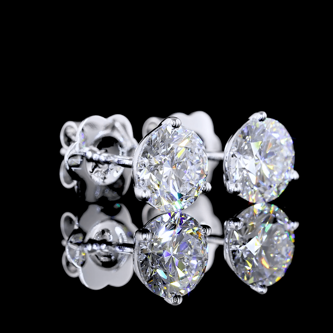 2 Carat Lab Grown Diamond Stud Earrings