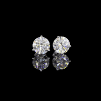 2 Carat Lab Grown Diamond Stud Earrings