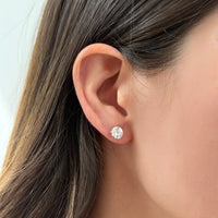 2 Carat Lab Grown Diamond Stud Earrings