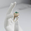 2.00 ct Green Emerald Fashion Ring in 14k Yellow Gold, RN-172000