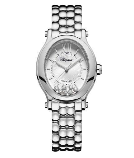 Chopard Happy Sport Oval Stainless Steel & Diamonds Ladies Watch