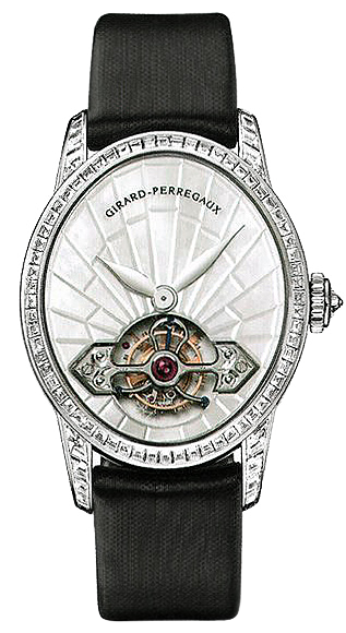 Girard Perregaux Cat's Eye Tourbillon 18K White Gold Diamond Lady's Watch