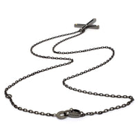 Damiani Black Cross Pendant With 18K Gold And Diamonds