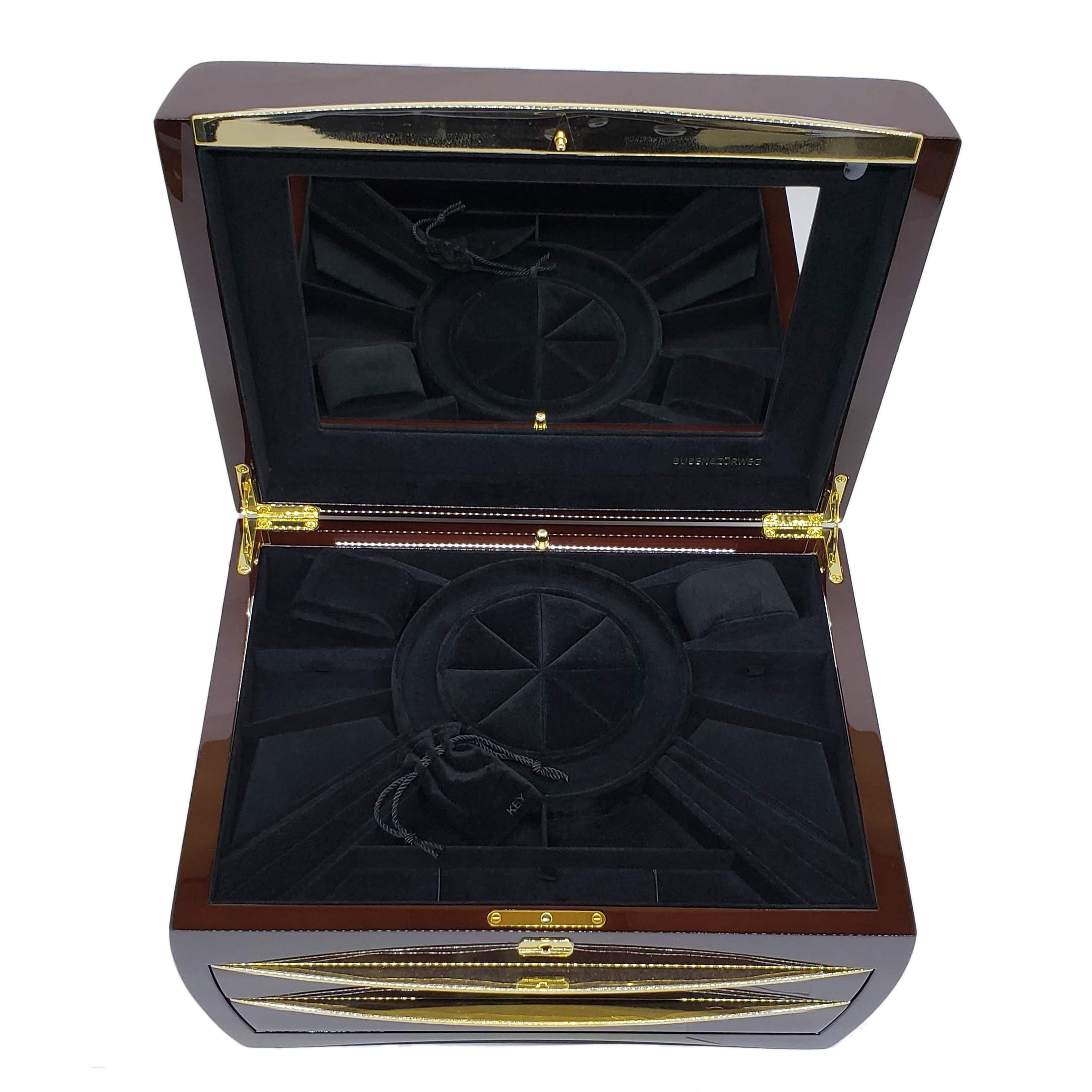 Buben & Zorweg Cosmopolitan Jewelry Collection Case in Cherry
