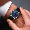2025 Model A. Lange & Söhne 1815 34mm - Ref: 220.028 Blue Dial in 18k White Gold Case, Blue Alligator Leather