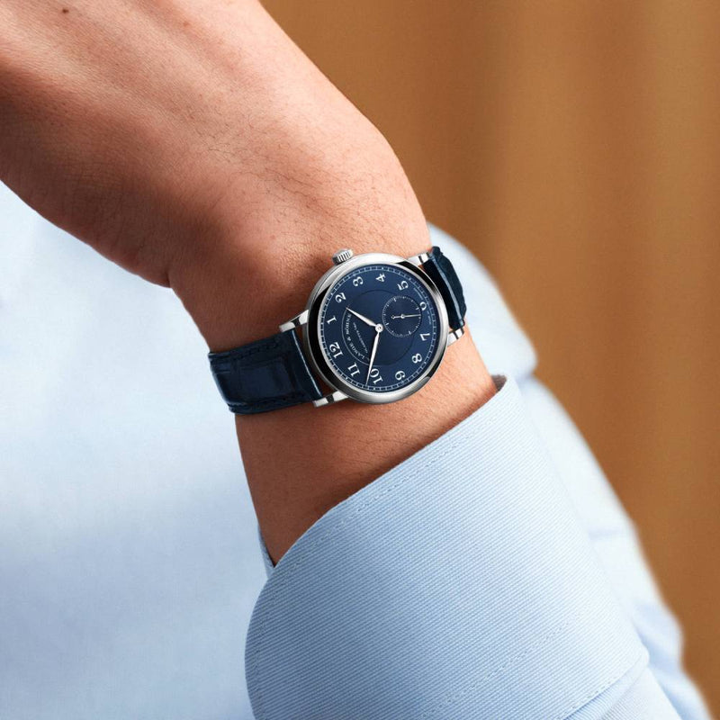 2025 Model A. Lange & Söhne 1815 34mm - Ref: 220.028 Blue Dial in 18k White Gold Case, Blue Alligator Leather