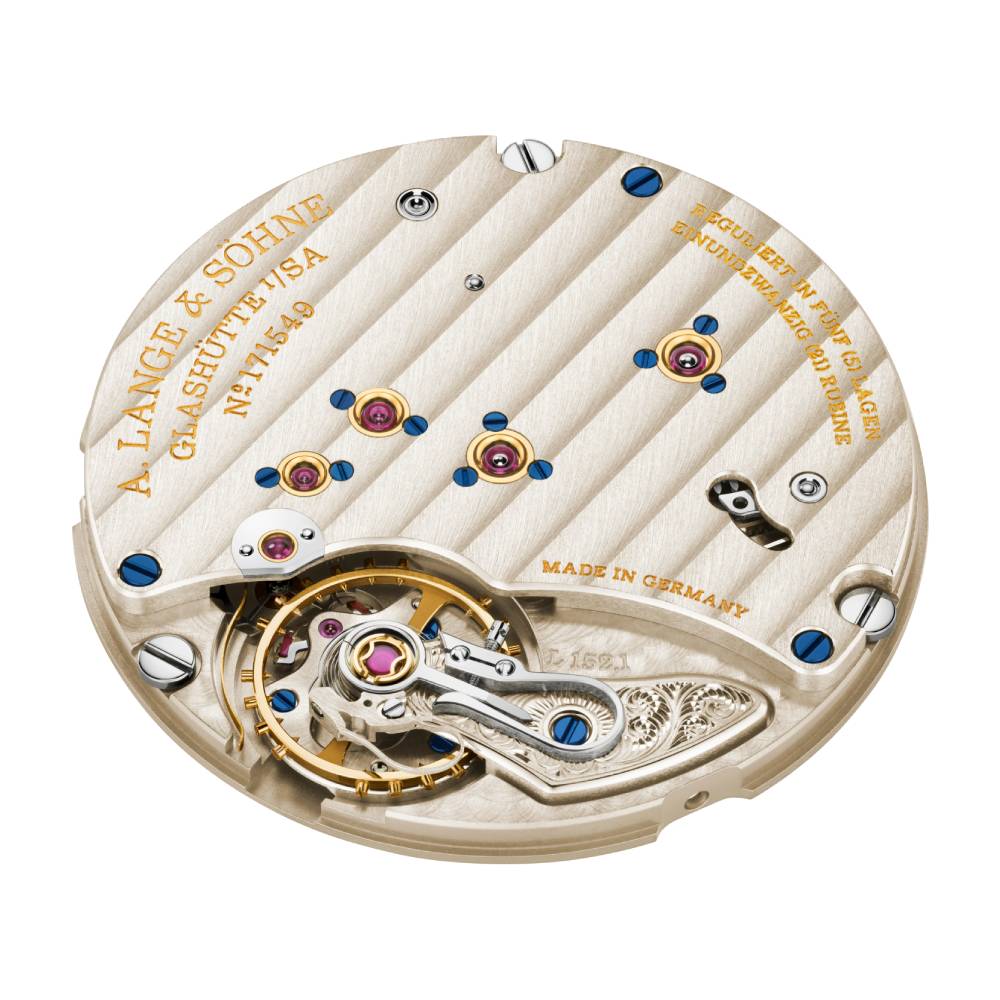 2025 Model A. Lange & Söhne 1815 34mm - Ref: 220.037 Blue Dial in 18k Rose Gold Case, Brown Alligator Leather