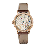 2025 Model A. Lange & Söhne 1815 34mm - Ref: 220.037 Blue Dial in 18k Rose Gold Case, Brown Alligator Leather