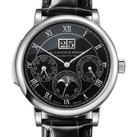 2025 Model A. Lange & Söhne Minute Repeater Perpetual 40mm - Ref: 607.091FE Black Dial in Platinum Case, Black Alligator Leather