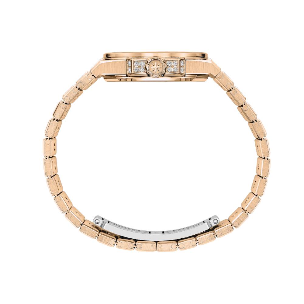 2025 Model Chopard Alpine Eagle 33 Frozen 33mm Watch - Ref: 295384-5005 - Diamond Dial in 18k Rose Gold Bracelet