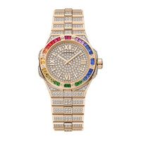 2025 Model Chopard Alpine Eagle 33 Frozen 33mm Watch - Ref: 295384-5005 - Diamond Dial in 18k Rose Gold Bracelet