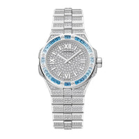2025 Model Chopard Alpine Eagle 33 mm Watch - Ref: 295384-1004 - White Gold and Diamonds Dial in 18k White Gold Bracelet