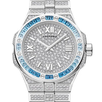 2025 Model Chopard Alpine Eagle 33 mm Watch - Ref: 295384-1004 - White Gold and Diamonds Dial in 18k White Gold Bracelet