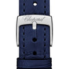 2025 Model Chopard Happy Sport 33 mm Watch - Ref: 275378-1003 - Blue Roman Dial in 18k White Gold Case, Blue Leather