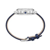 2025 Model Chopard Happy Sport 33 mm Watch - Ref: 275378-1003 - Blue Roman Dial in 18k White Gold Case, Blue Leather