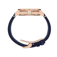 2025 Model Chopard L.U.C Heritage EHG Moon 122 44mm Watch - Ref: 161988-5001 - Blue Aventurine Dial in 18k Rose Gold Case, Blue Calfskin Strap