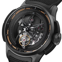 2025 Model IWC Big Pilot’s Watch Shock Absorber Tourbillon Skeleton XPL 44mm - Ref: IW357701 Black Dial in Ceratanium Case, Black Rubber