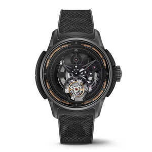 2025 Model IWC Big Pilot’s Watch Shock Absorber Tourbillon Skeleton XPL 44mm - Ref: IW357701 Black Dial in Ceratanium Case, Black Rubber