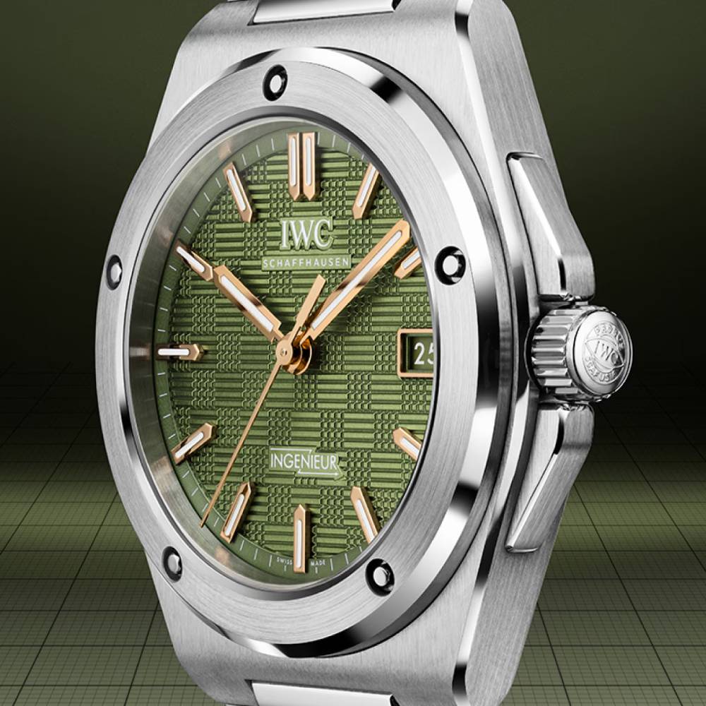 2025 Model IWC Ingenieur Automatic 40mm - Ref: IW328908 Green Dial in Stainless Steel Case