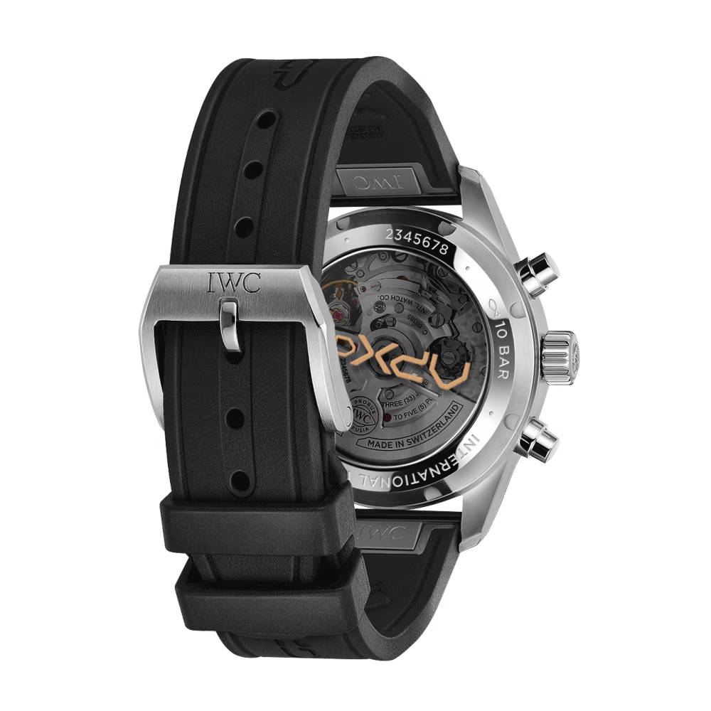 2025 Model IWC Pilot’s Chronograph APXGP 41mm - Ref: IW388116 Black Dial in Stainless Steel Case, Black Rubber