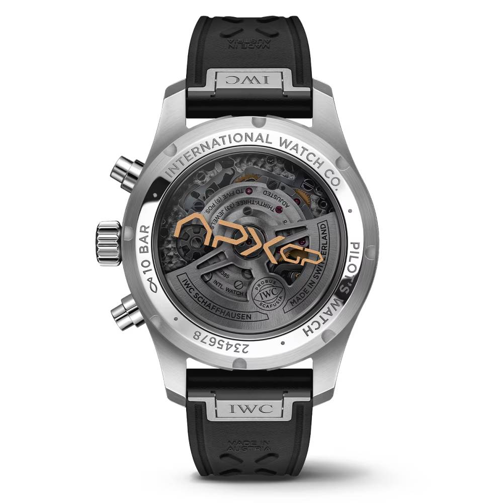 2025 Model IWC Pilot’s Chronograph APXGP 41mm - Ref: IW388116 Black Dial in Stainless Steel Case, Black Rubber