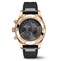 2025 Model IWC Pilot’s Performance Chronograph 41mm - Ref: IW388309 Black Dial in 18k Rose Gold Case, Black Rubber