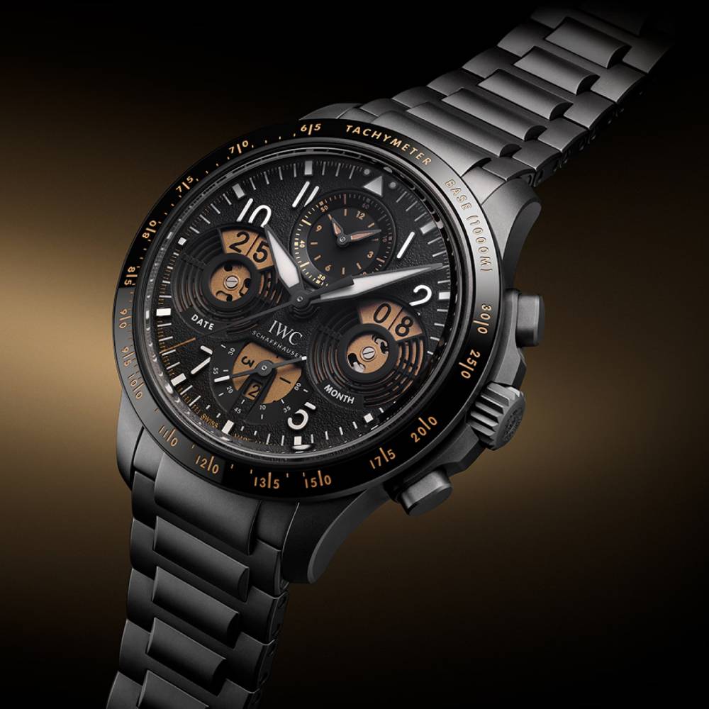 2025 Model IWC Pilot’s Performance Chronograph Perpetual Calendar Digital Date-Month 43mm - Ref: IW388801 Black Dial in Ceratanium Case