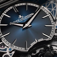 2025 Model Jaeger-LeCoultre Reverso Hybris Artistica Calibre 179, 51mm - Ref: Q39434E1 Blue Dial in 18k White Gold Case, Blue Leather