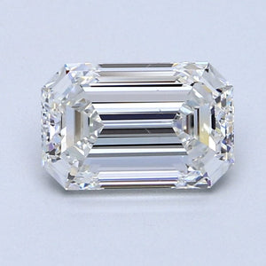 2.05 Carat F SI1 Emerald Diamond