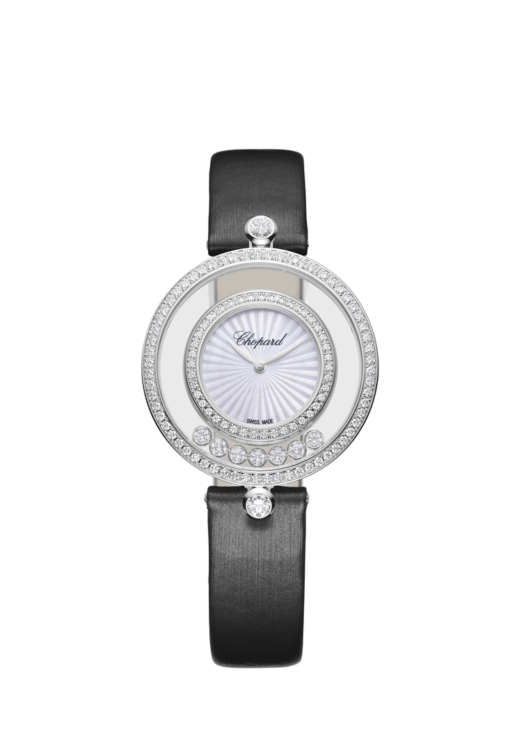 Chopard Happy Sport Icons 18K White Gold & Diamonds Ladies Watchwhite
