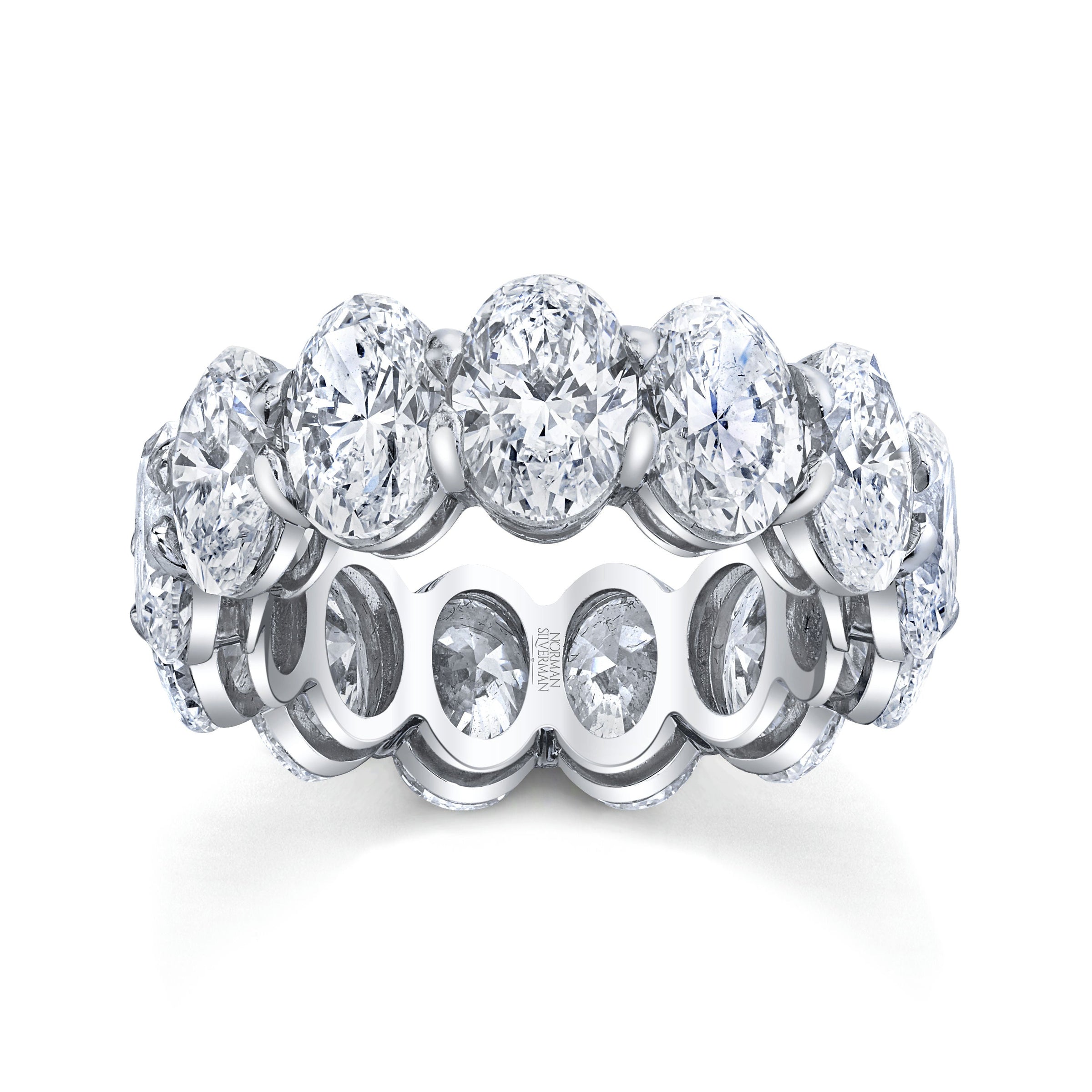 Oval Diamond Eternity Band