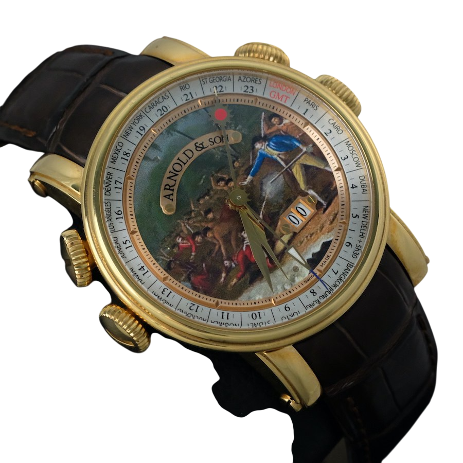 Arnold And Son Hornet James Cook Death in Hawaii 18K Rose Gold Limited Edition Men's Watch