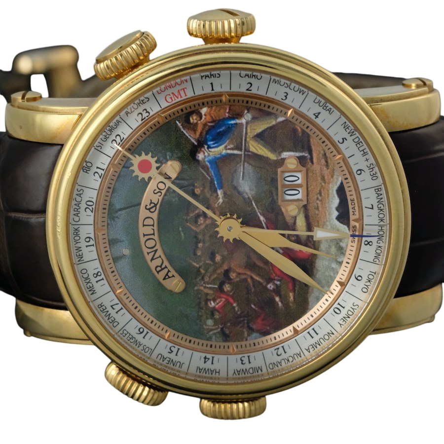 Arnold And Son Hornet James Cook Death in Hawaii 18K Rose Gold Limited Edition Men's Watch