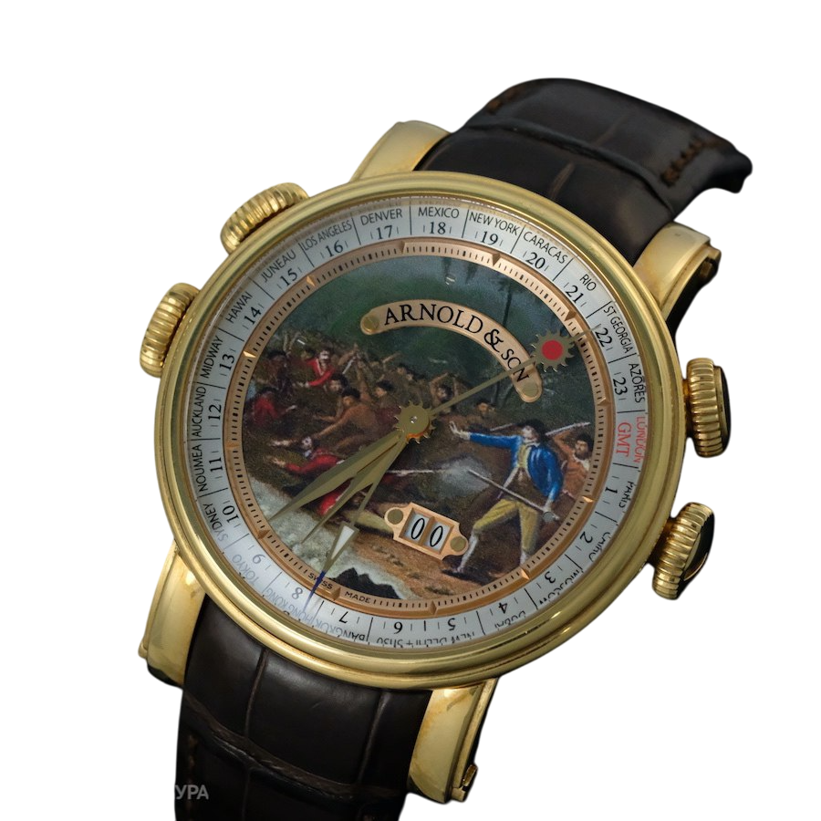 Arnold And Son Hornet James Cook Death in Hawaii 18K Rose Gold Limited Edition Men's Watch