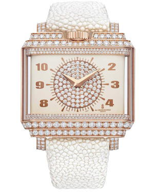 De Grisogono New Retro 18K Rose Gold & Diamonds Ladies Watch