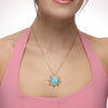 Smiling Sun Turquoise Pendant