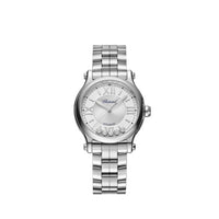 Chopard Happy Sport Stainlees steel & Diamonds Ladies Watch