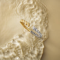 Fancy Yellow and White Pear Diamond Bangle Bracelet
