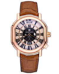 Daniel Roth Academie Metropolitan Dual Time 18K Rose Gold Men`s Watch