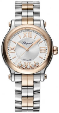Chopard Happy Sport Stainlees steel and Ethical Rose Gold & Diamonds Ladies Watch