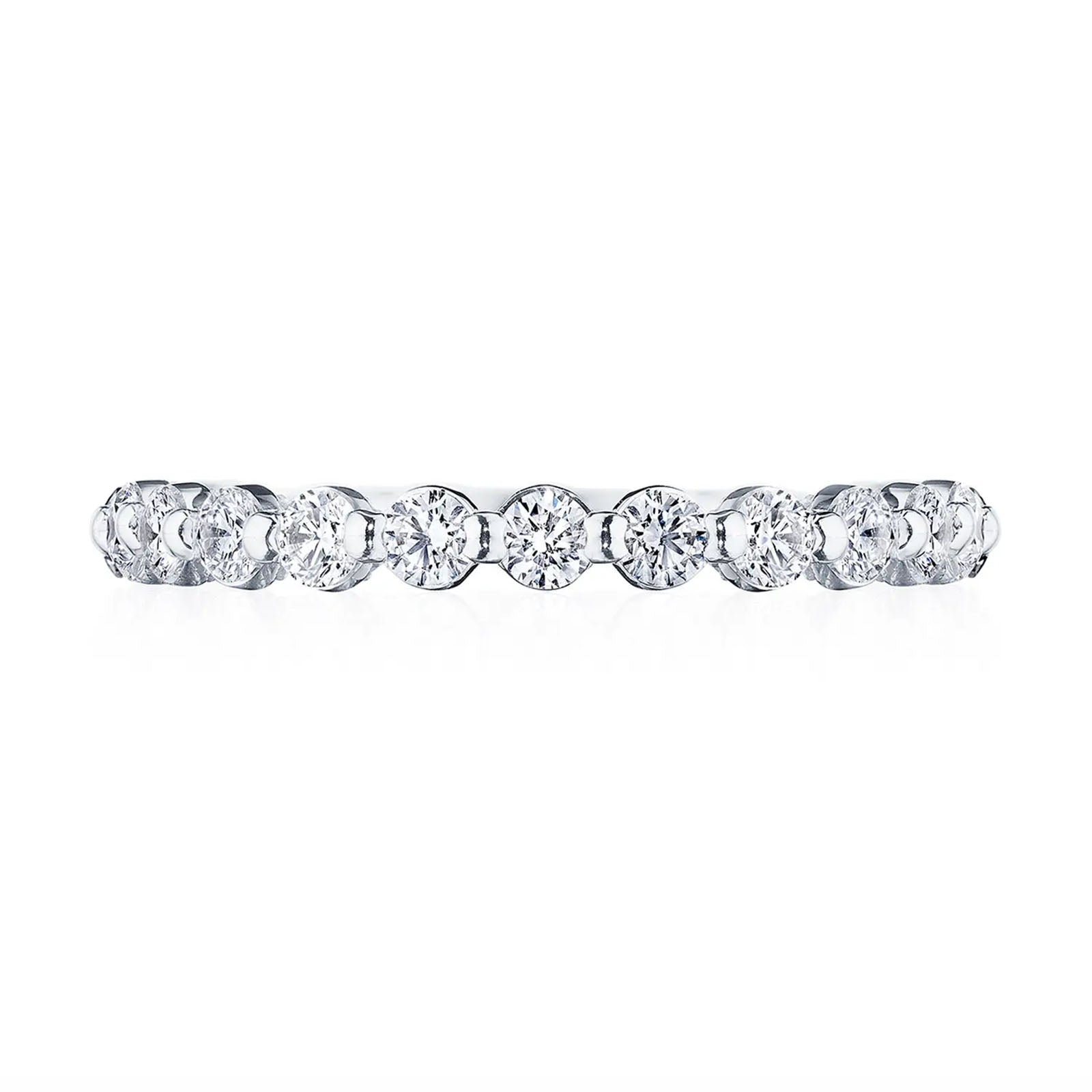 Two Prong Diamond Halfway Band