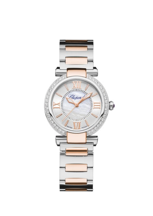Chopard Imperiale Stainless Steel & Ethical Rose Gold & Diamond Ladies Watch