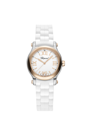 Chopard Happy Sport Stainless Steel and Ethical Rose Gold & Diamonds Ladies Watch