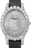 Chopard L’Heure Du Diamant Oval 18K White Gold & Diamonds Ladies Watch