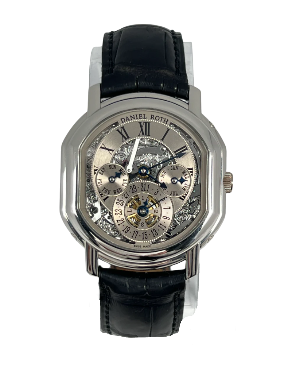 Daniel Roth Perpetual Calendar Skeleton Platinum Men's Watch