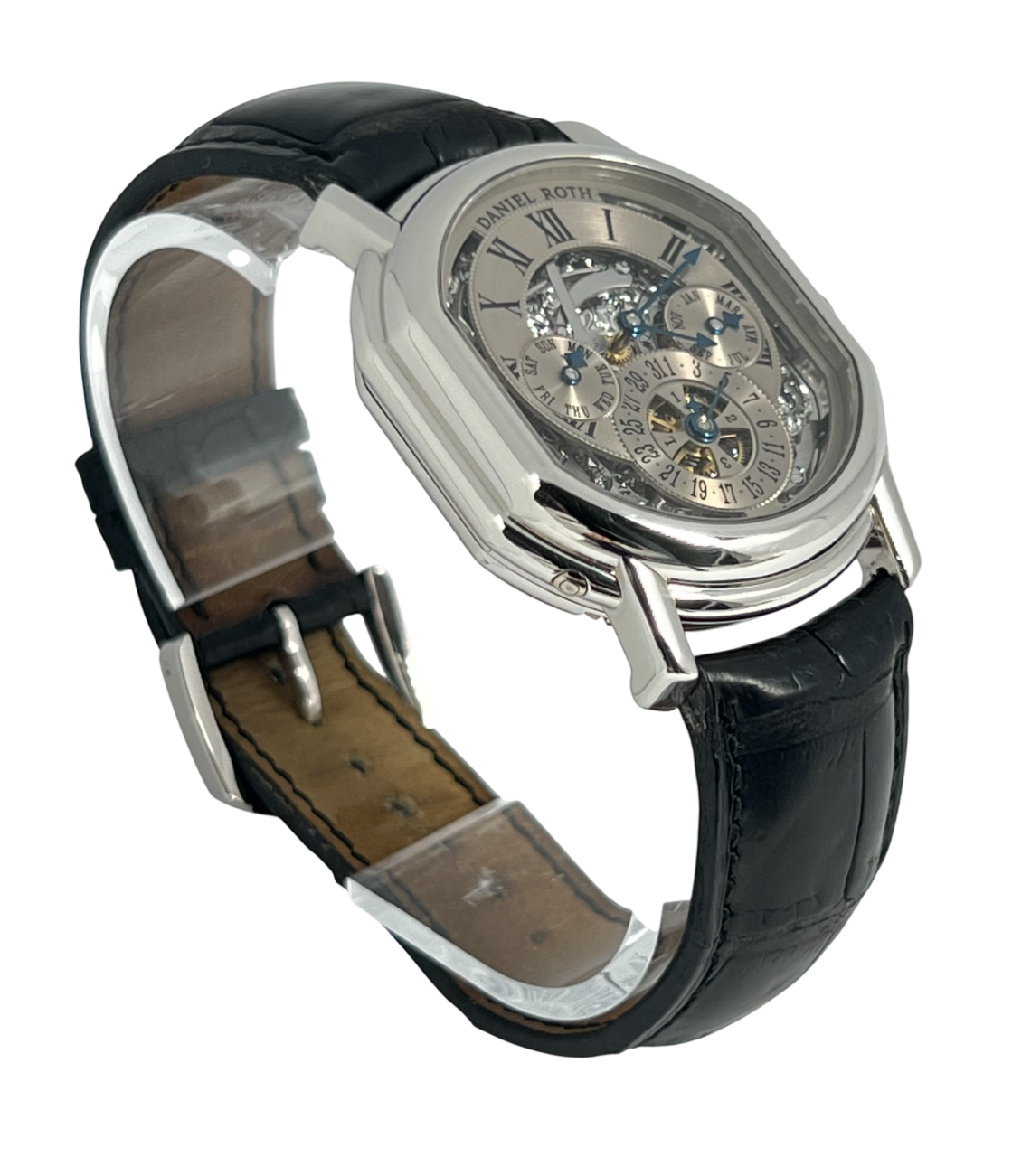 Daniel Roth Perpetual Calendar Skeleton Platinum Men's Watch