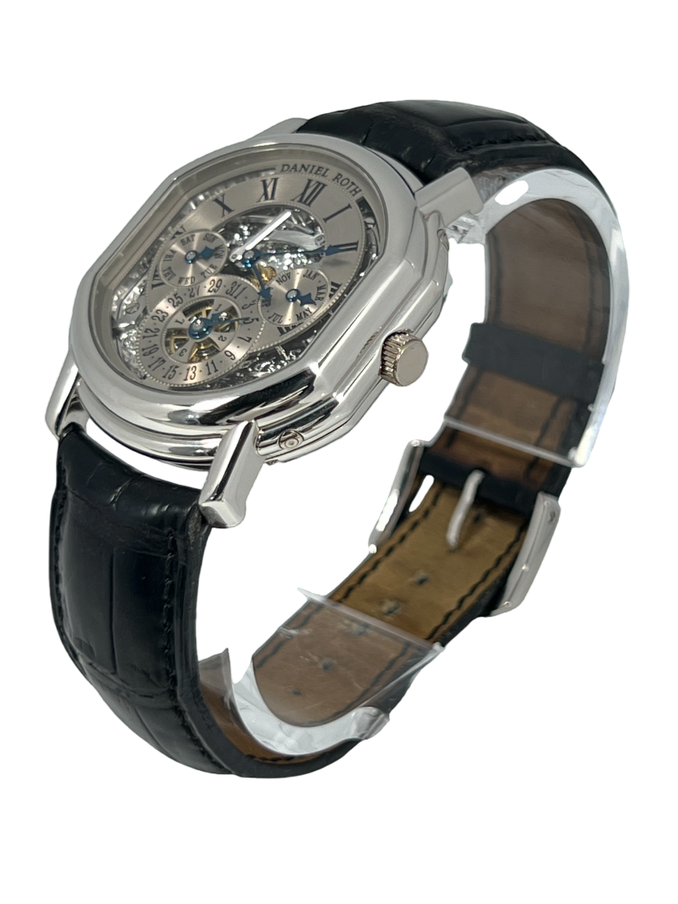 Daniel Roth Perpetual Calendar Skeleton Platinum Men's Watch